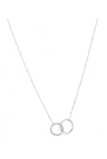 Go Dutch Label D&E - Ketting Double Hoop - zilver