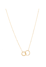 Go Dutch Label D&E - Ketting Double Hoop - goud
