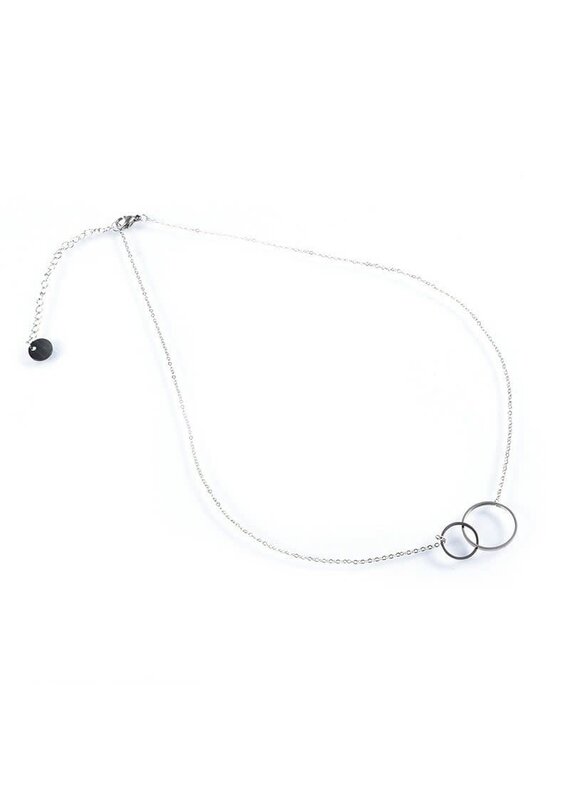 Go Dutch Label D&E - Ketting Double O - zilver