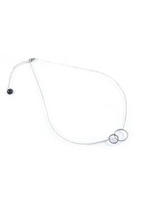 Go Dutch Label D&E - Ketting Double O - zilver