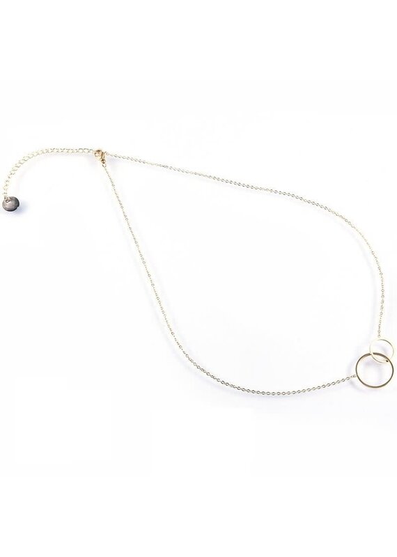 Go Dutch Label D&E - Ketting Double O - goud