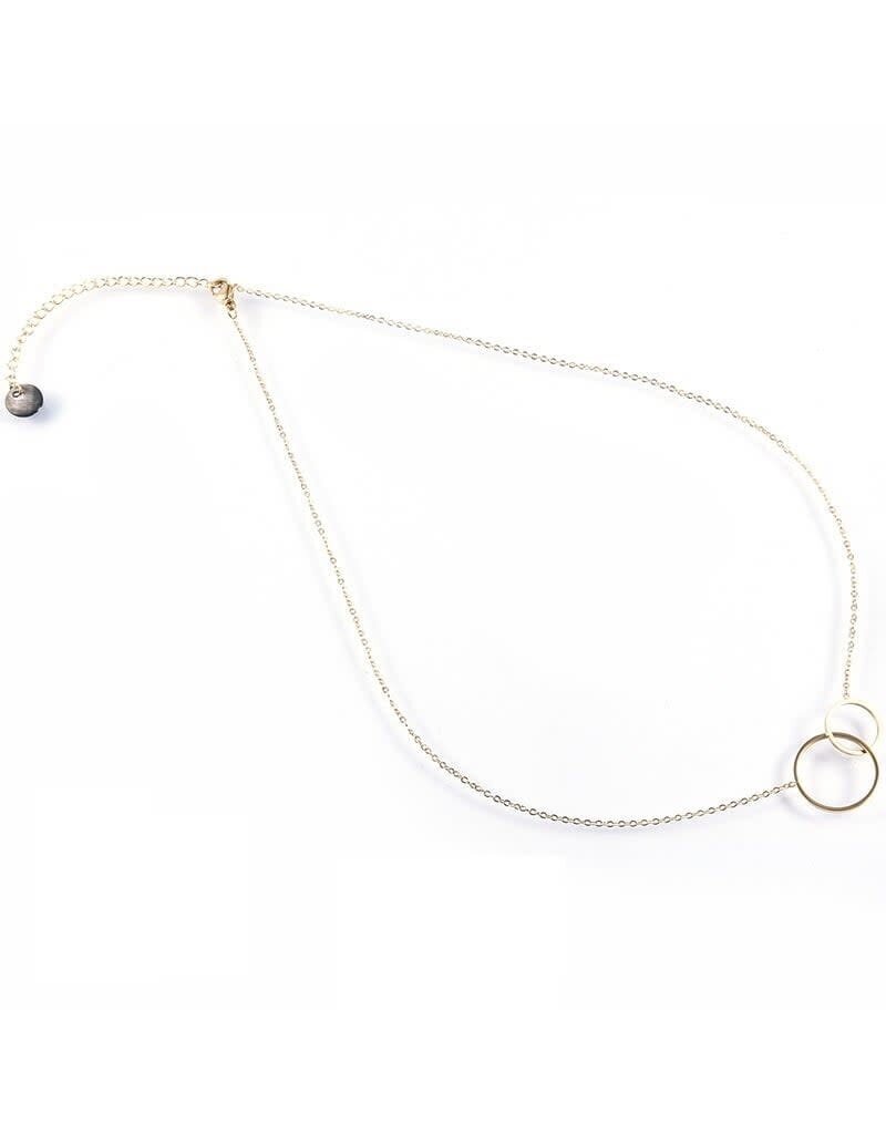 Go Dutch Label D&E - Ketting Double O - goud