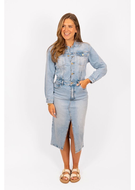 21Jewelz Denim jeans jurk