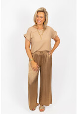 21Jewelz Basic ruffle top - beige