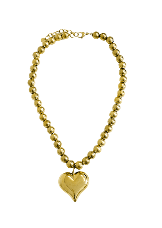 21Jewelz Bold ketting met hart - goud