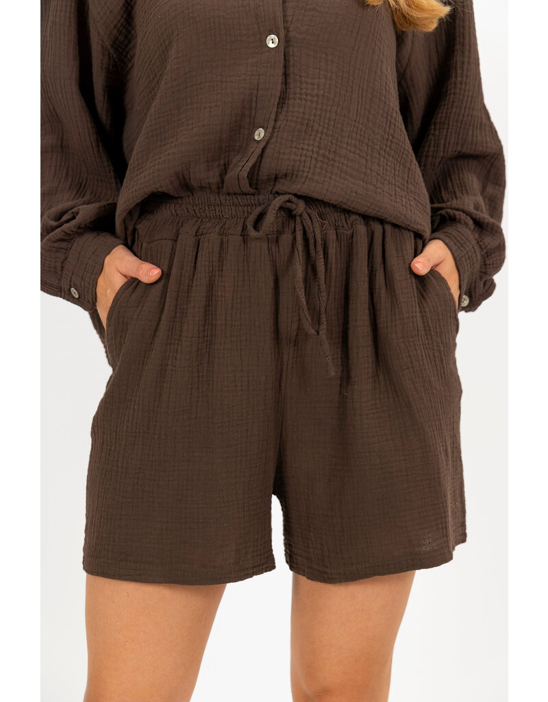 21Jewelz Mousseline shortje - bruin