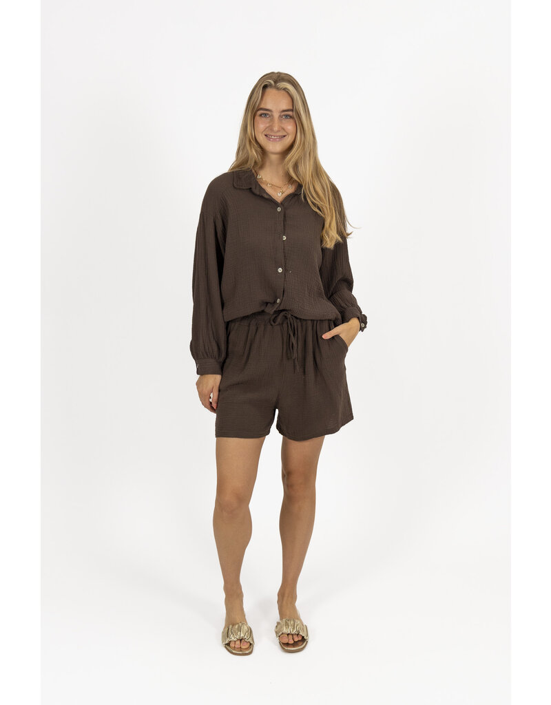 21Jewelz Mousseline shortje - bruin