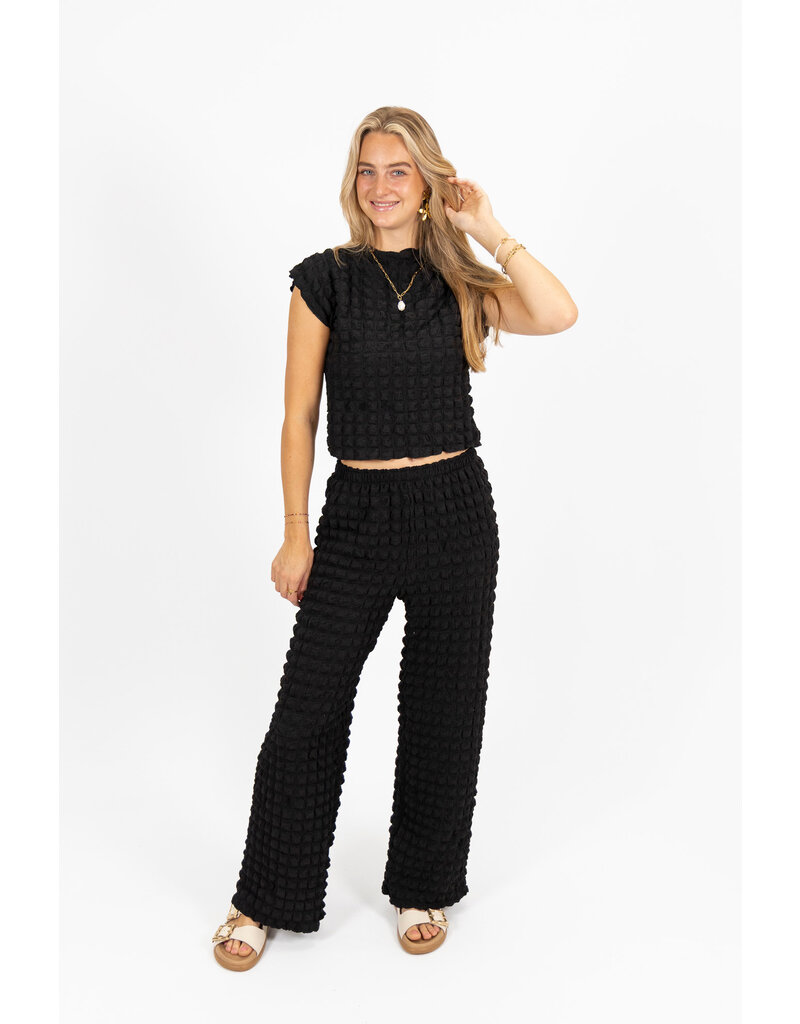21Jewelz Structuur top - zwart