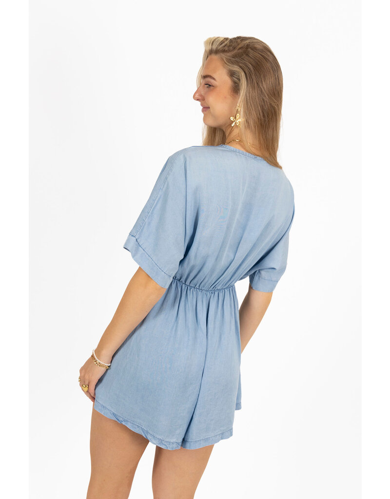 21Jewelz Denim playsuit