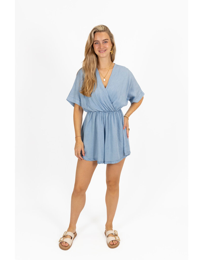 21Jewelz Denim playsuit