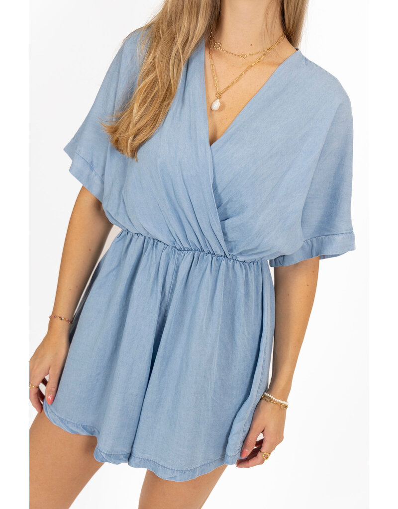 21Jewelz Denim playsuit