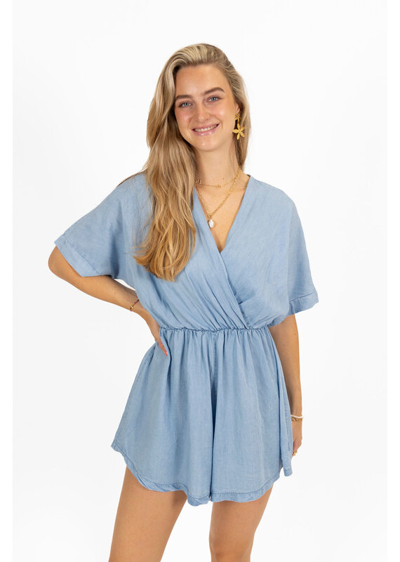 21Jewelz Denim playsuit