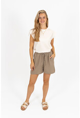 Mousseline shortje - taupe