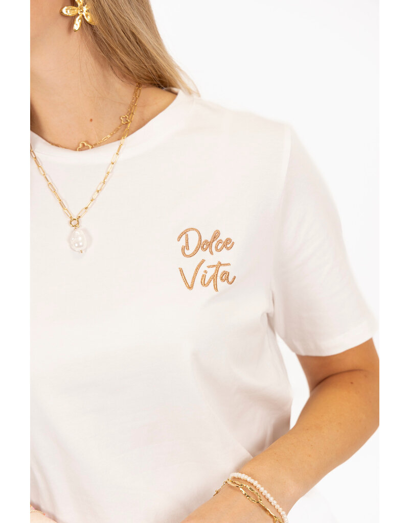 21Jewelz Dolce vita shirt - wit