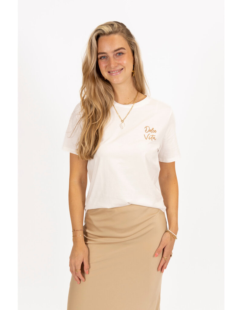21Jewelz Dolce vita shirt - wit