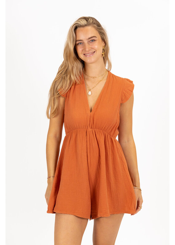 21Jewelz Mousseline playsuit - roest