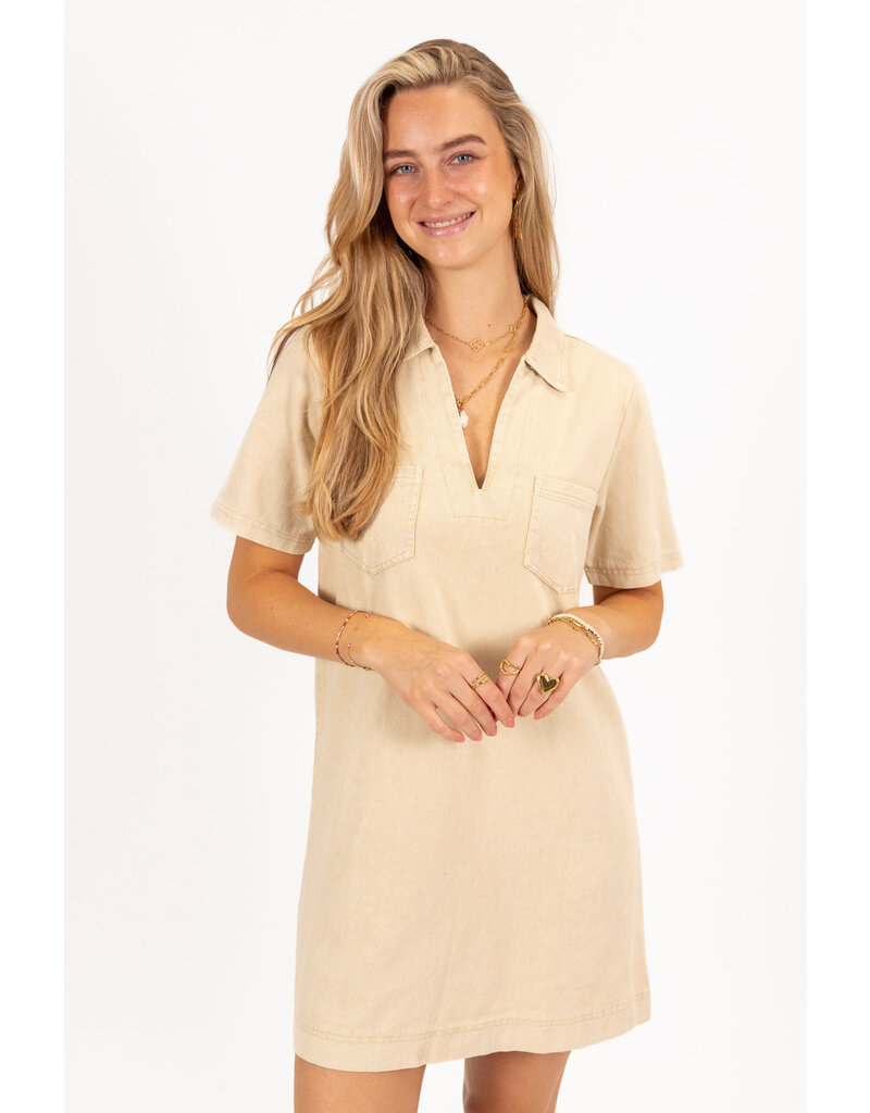 21Jewelz Spijkerjurkje - beige