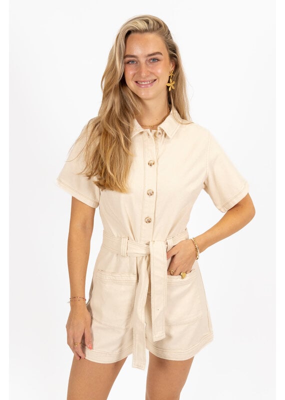 21Jewelz Spijker playsuit - beige
