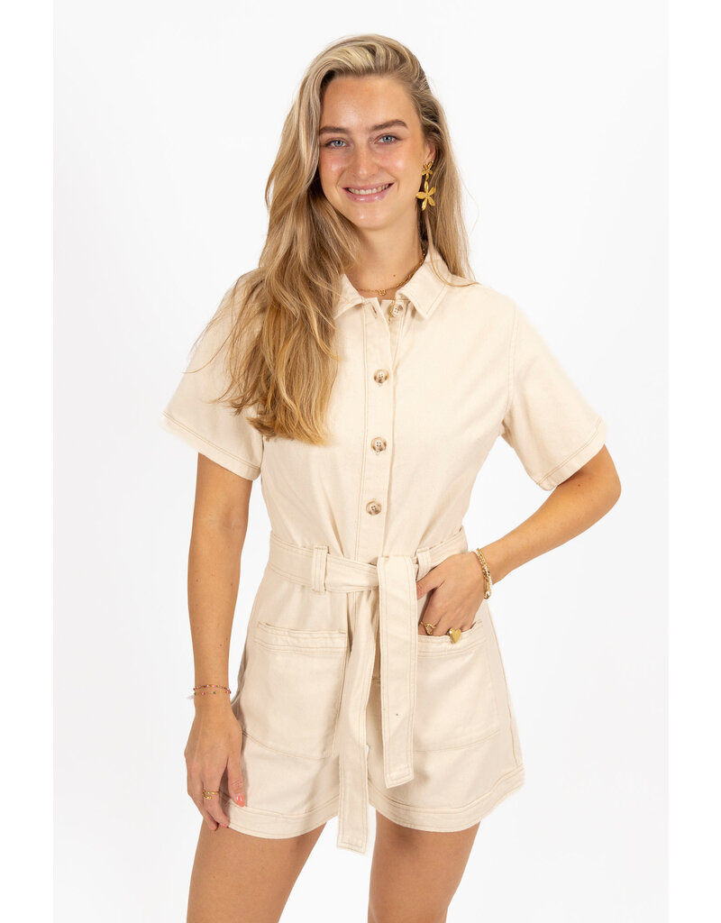 21Jewelz Spijker playsuit - beige
