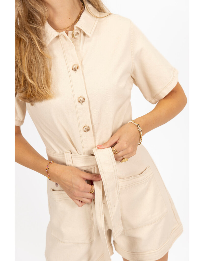 21Jewelz Spijker playsuit - beige