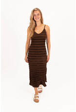 21Jewelz Lange ruffle jurk - bruin