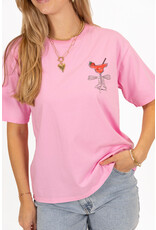21Jewelz Shirtje met drankje & strikje - roze