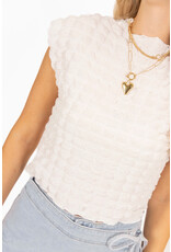 21Jewelz Structuur top - wit