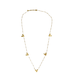 21Jewelz Lange ketting met hartjes - goud