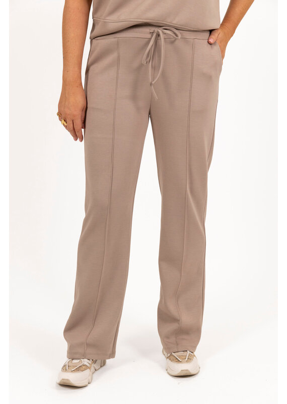 21Jewelz Casual pantalon met strik - taupe