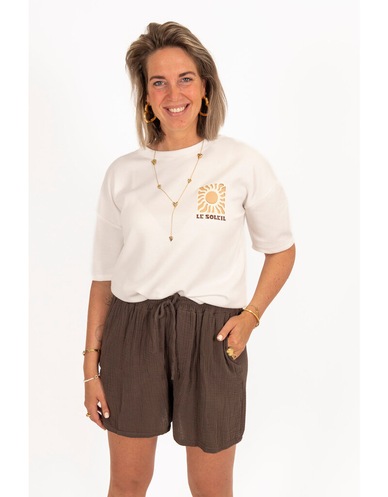 21Jewelz Mousseline shortje - bruin