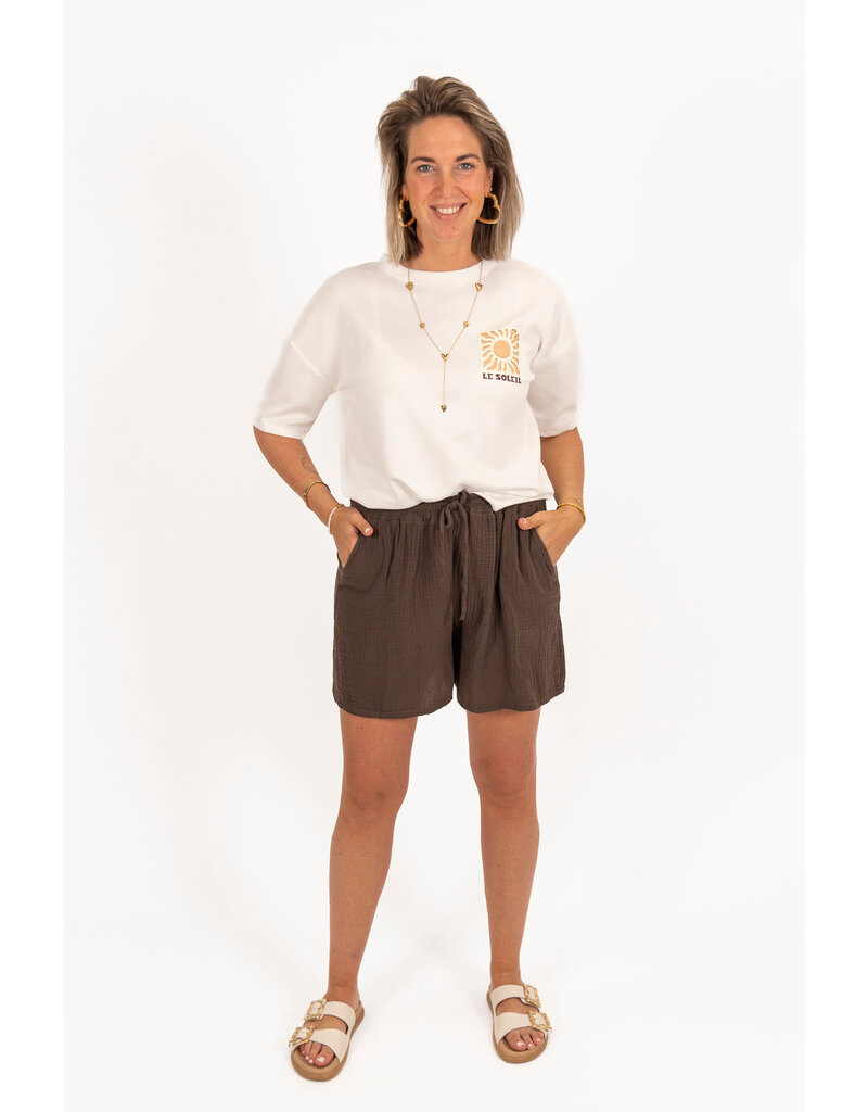 21Jewelz Mousseline shortje - bruin