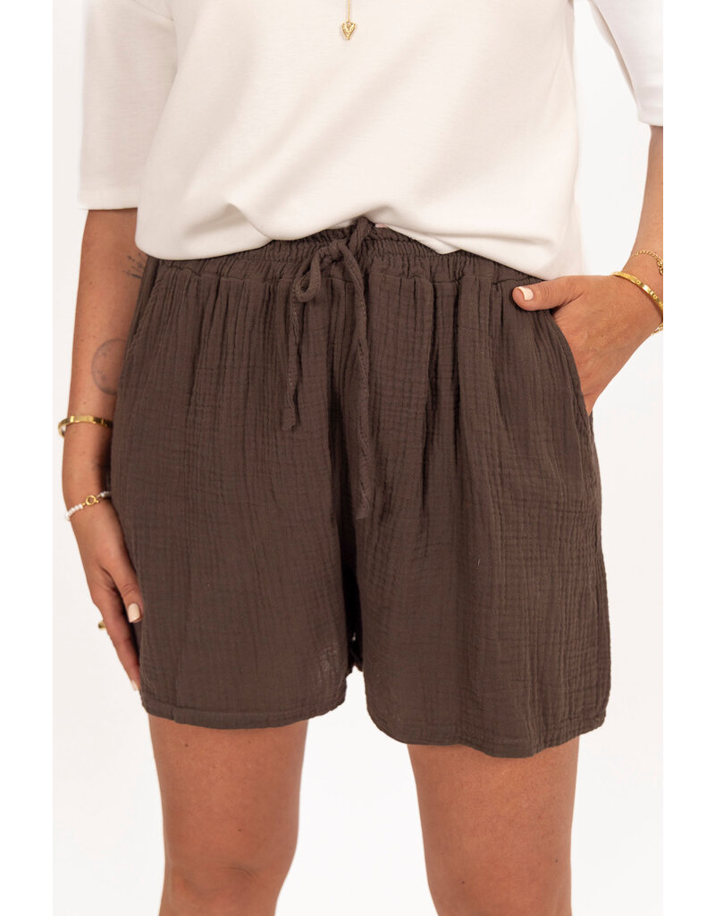 21Jewelz Mousseline shortje - bruin