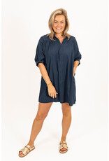 21Jewelz Navy kleurige blouse jurk