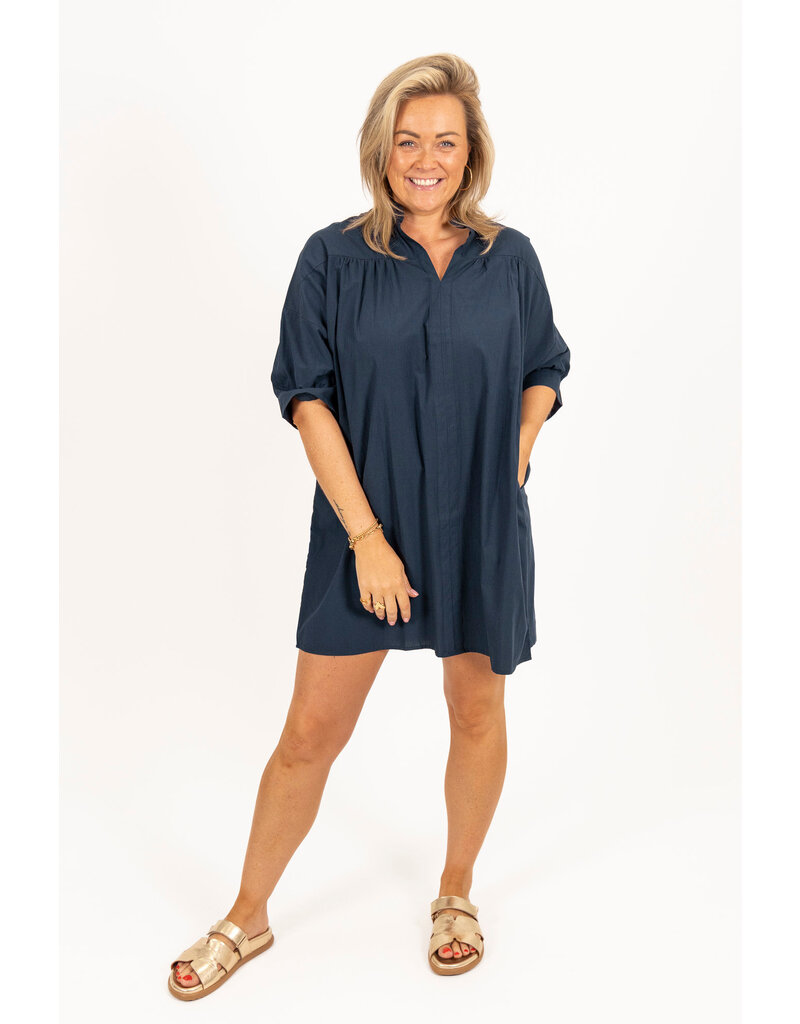 21Jewelz Navy kleurige blouse jurk