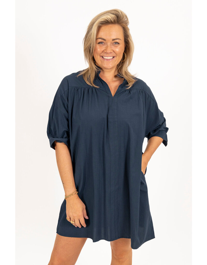 21Jewelz Navy kleurige blouse jurk