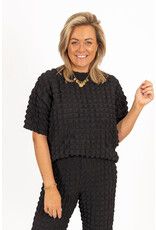 21Jewelz Structuur shirt - zwart