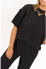 21Jewelz Structuur shirt - zwart