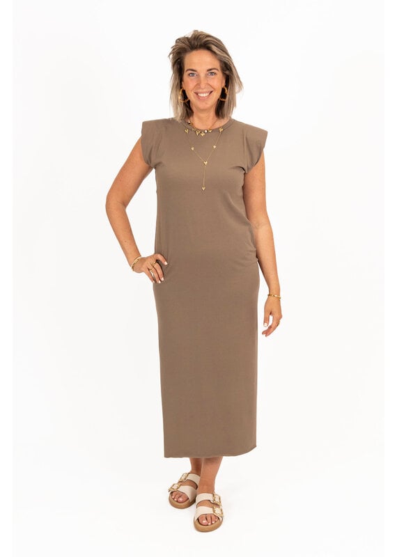 21Jewelz T-shirt jurk - taupe