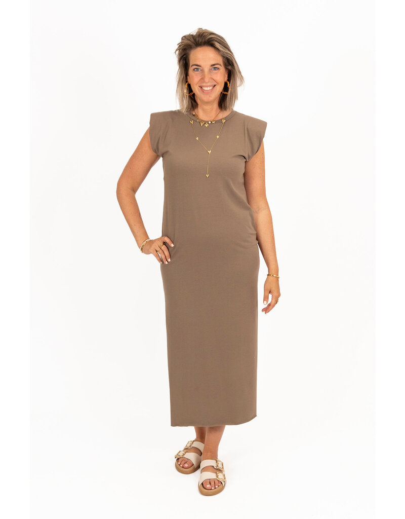 21Jewelz T-shirt jurk - taupe