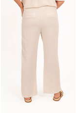 21Jewelz Linnenlook broek met elastiek - ecru
