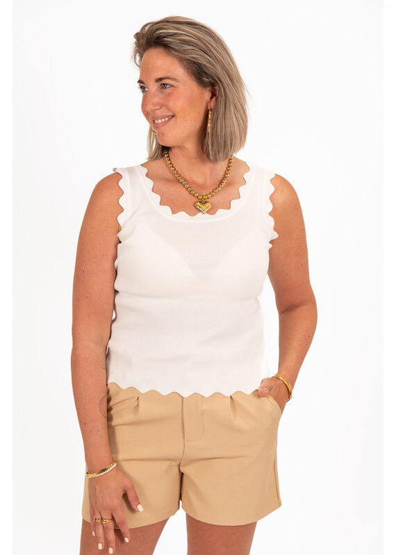 21Jewelz Zigzag topje - wit