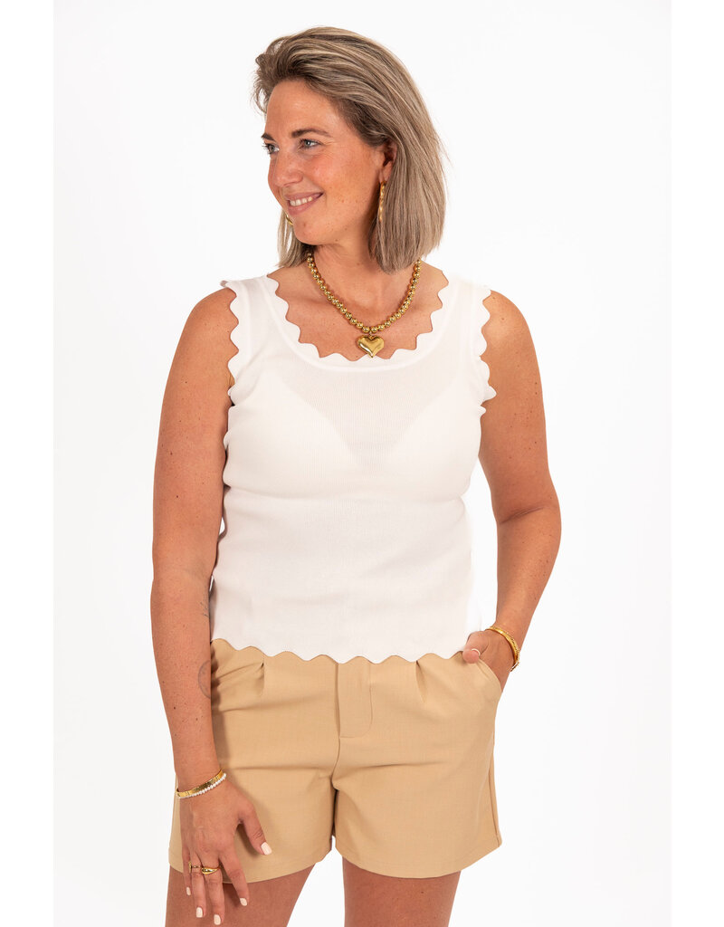 21Jewelz Zigzag topje - wit