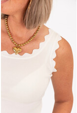 21Jewelz Zigzag topje - wit