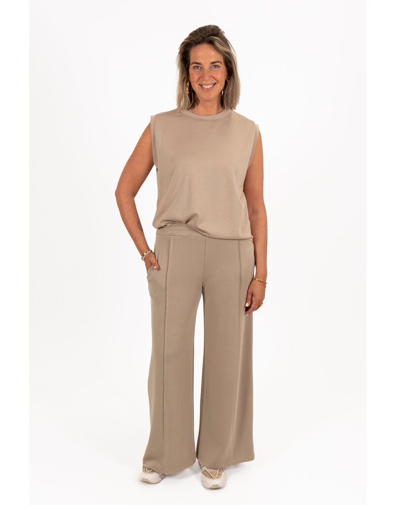 21Jewelz Basic mouwloos shirt - taupe