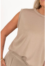 21Jewelz Basic mouwloos shirt - taupe