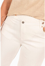 21Jewelz Wide leg jeans met schuine knoop - wit