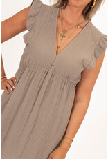 21Jewelz Lange mousseline jurk - taupe