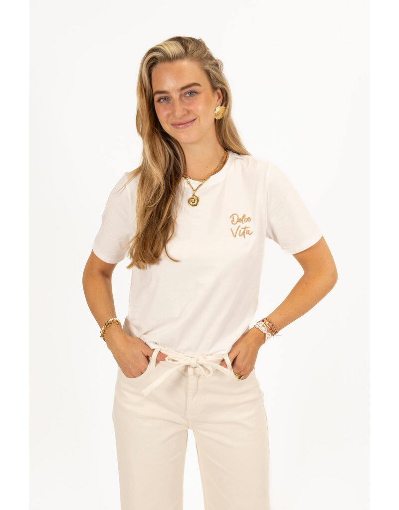 21Jewelz Dolce vita shirt - wit
