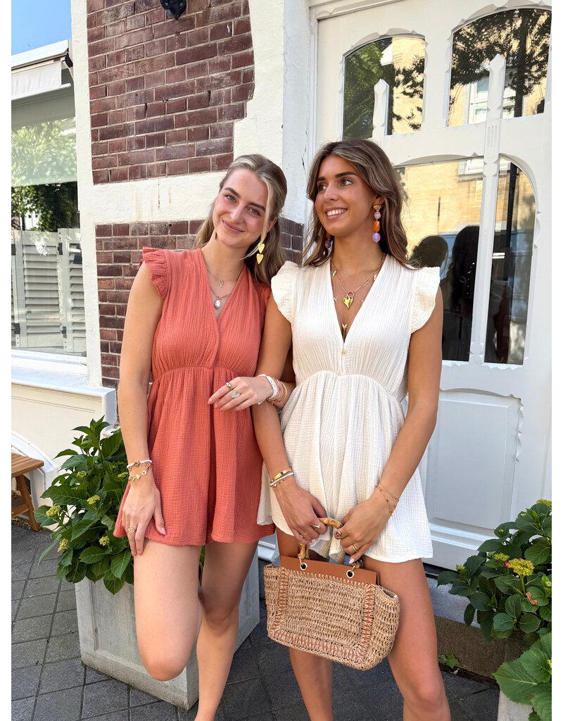 21Jewelz Mousseline playsuit - roest