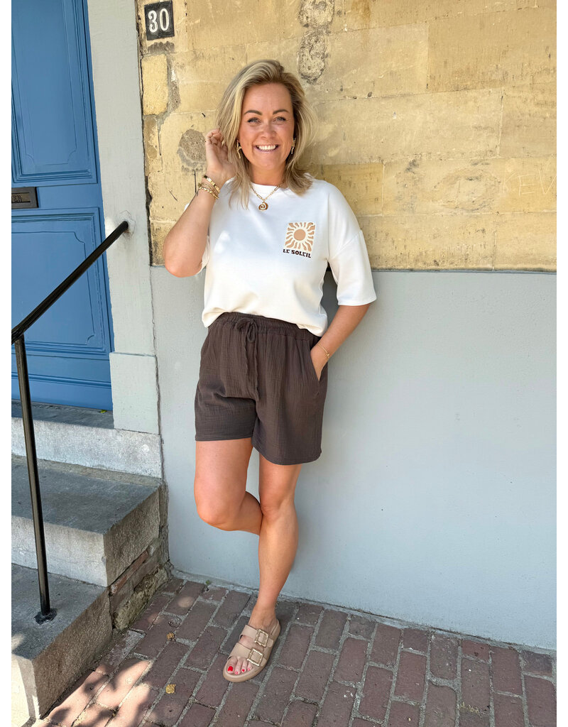 21Jewelz Mousseline shortje - bruin